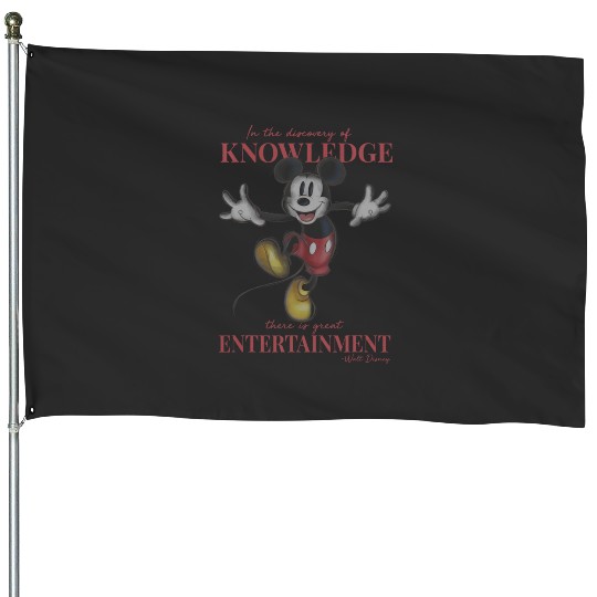 Discover Disney Mickey And Friends Classic Walt Disney Quote House Flags