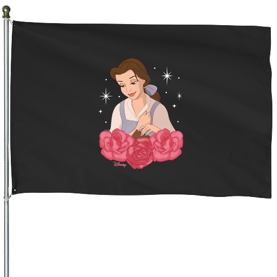 Disney Princess - Belle Beauty And The Beast Roses House Flags