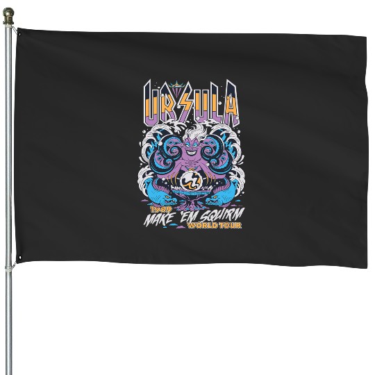 Disney Villains The Little Mermaid Ursula World Tour Band House Flags