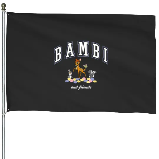 Disney Bambi And Friends Thumper Flower College Style Logo House Flags
