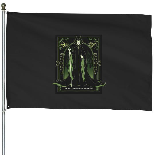 Disney Villains Maleficent Sleeping Beauty Halloween Mayhem House Flags