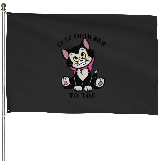 Disney Pinocchio Figaro Cute From Bow To Toe House Flags