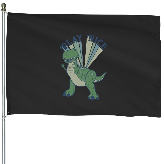 Discover Disney Toy Story 4 Rex Play Nice Dinosaur House Flags