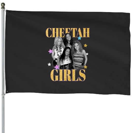 Disney The Cheetah Girls Main Cast  Group Shot House Flags