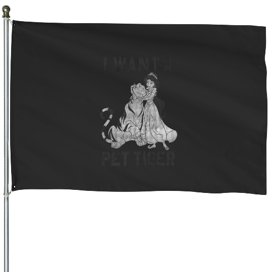 Disney Aladdin Jasmine And Rajah I Want A Pet Tiger House Flags
