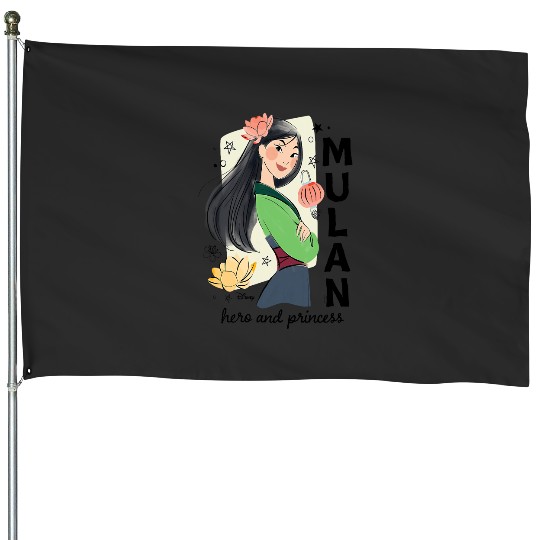 Disney Princess Mulan Hero And Princess House Flags