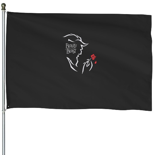 Disneyampx27s Beauty And The Beast Fitted House Flags