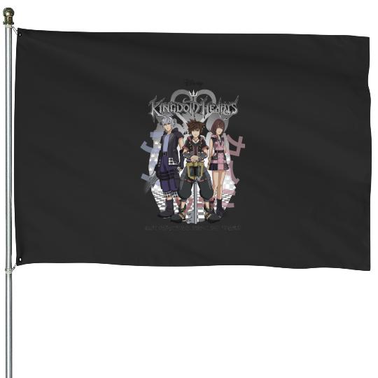 Disney Kingdom Hearts 3 Sora Riku Kairi Kanji House Flags