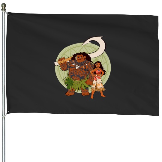 Disney Moana and Maui Best Friends Adventure Together House Flags