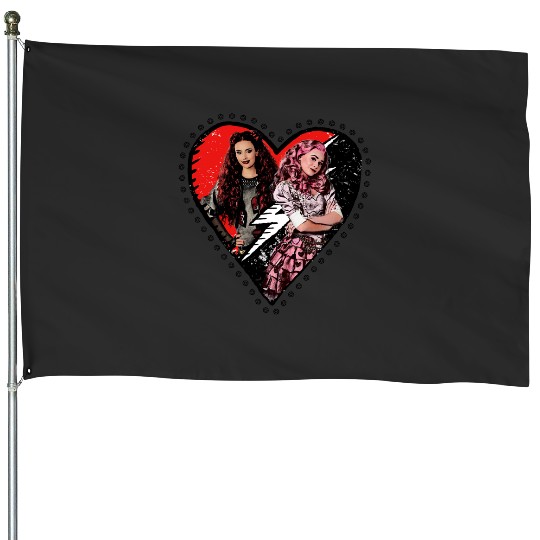 Disney Descendants The Rise Of Red Red & Bridget Heart House Flags