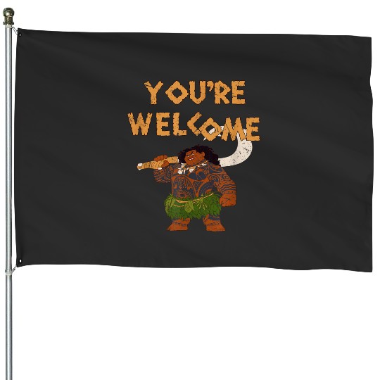 Moana Maui Confident Pose Shirt Youre Welcome Retro Shirt Magic Kingdom Holiday Tee Disneyla House Flags