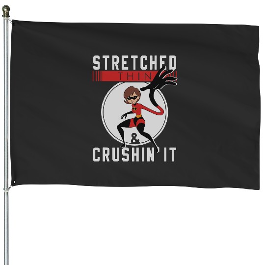 Disney and Pixars The Incredibles Elastigirl Stretched Thin House Flags
