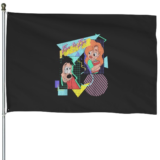 Disney A Goofy Movie Max & Roxanne Eye To Eye Poster House Flags