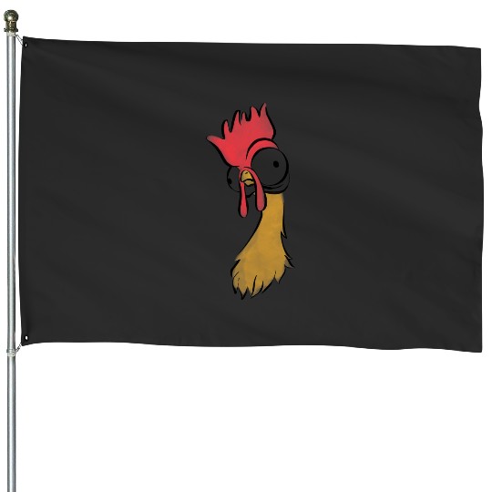 Disney Moana Heihei Rooster Chicken Big Face Costume House Flags