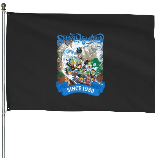 Disney Splash Mountain Vintage House Flags, Splash Mountain,
