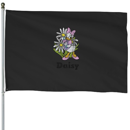 Disney Mickey And Friends Daisy Duck Floral Portrait House Flags