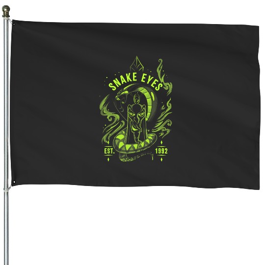 Disney Villains Jafar Snake Eyes Neon Big Chest Portrait House Flags
