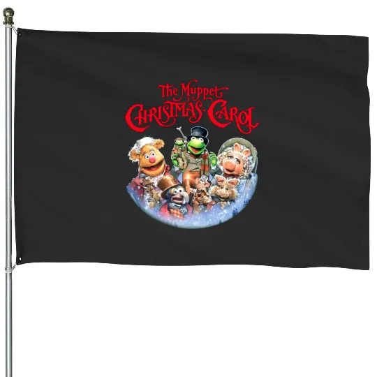 Disney The Muppets Christmas Carol House Flags, The Muppets