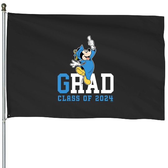 Disney Mickey Mouse 2024 Graduation Class of ’24 Rad Grad House Flags