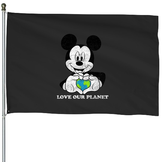 Disney Mickey Classic Mickey Love Our Planet Earth Day House Flags