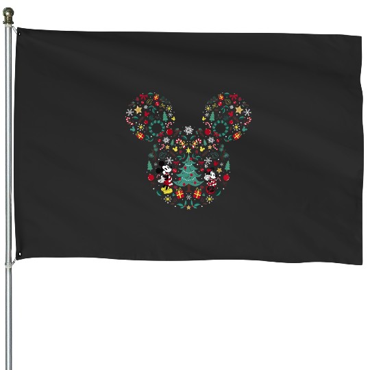 Discover Kids Disney Mickey And Friends Christmas Icon Holiday Toddler House Flags