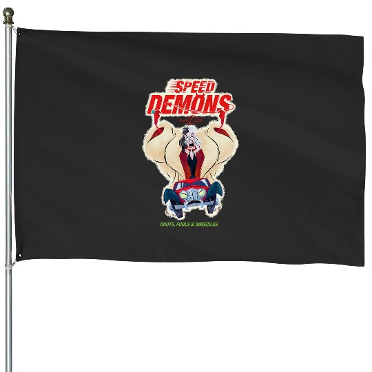 Disney Villains Cruella de Vil Speed Demons House Flags