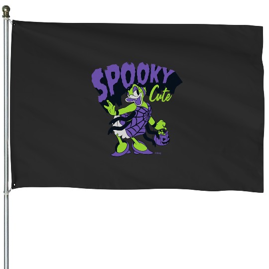 Disney Daisy Duck Halloween Spider Web Costume Spooky Cute House Flags