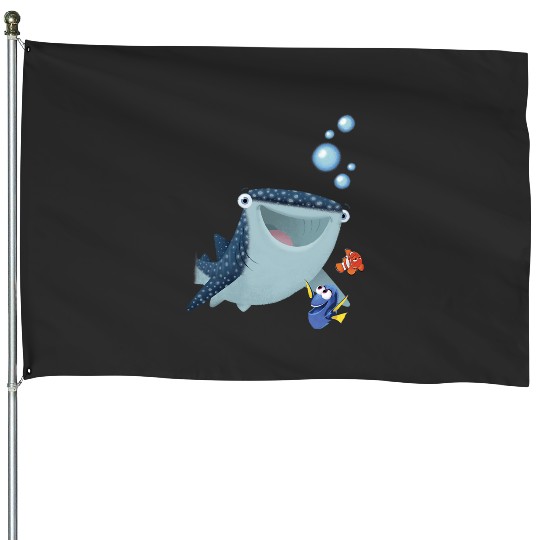 Disney Pixar Finding Dory Marlin & Destiny The Whale Sketch House Flags
