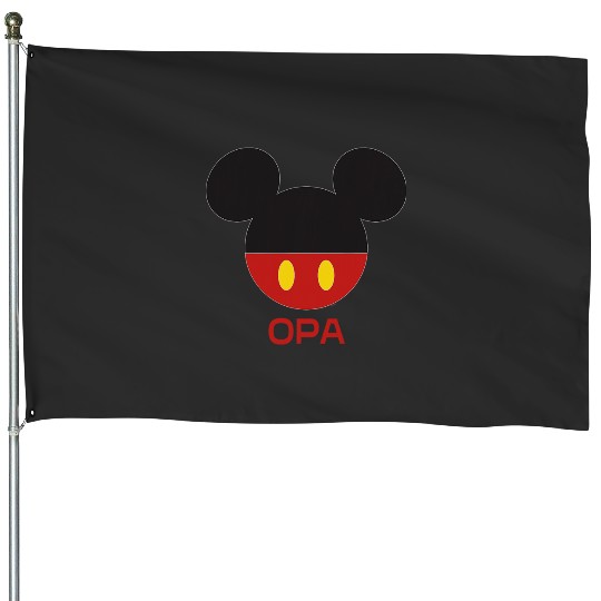 Disney Mickey Mouse Icon Shorts Opa Birthday Father’s Day House Flags