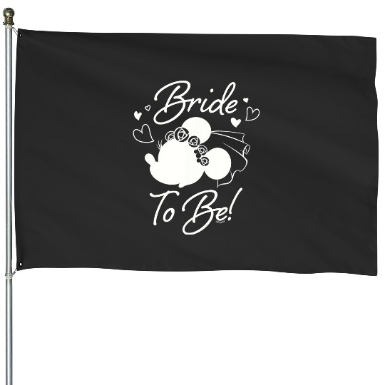 Disney Minnie Mouse Bride to Be Wedding Bridal Bachelorette House Flags