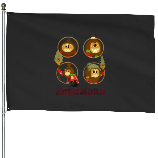 Disney Moana Kakamora Pirates Tribe Group Shot Chest Poster House Flags