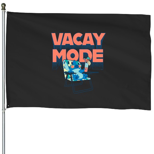 Disney Lilo Stitch Vacay Mode House Flags