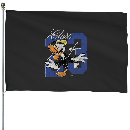 Disney Donald Duck Class of 23 Graduation 2023 Retro House Flags