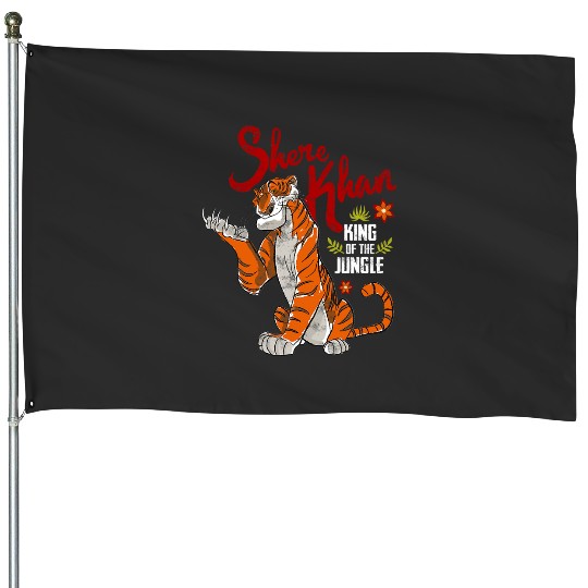Disney Villains Shere Khan King Of The Jungle Retro Poster House Flags
