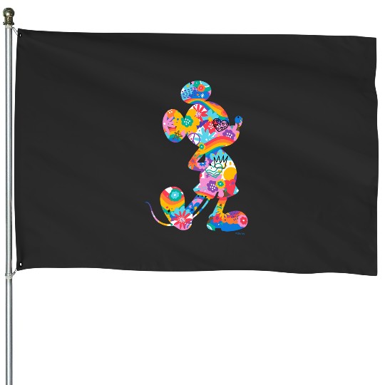 Disney Mickey Mouse Pride Pose Rainbow Icon Fill Doodles House Flags