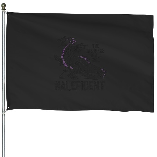 Disney Villains Maleficent Mistress Of Evil Dragon Print House Flags