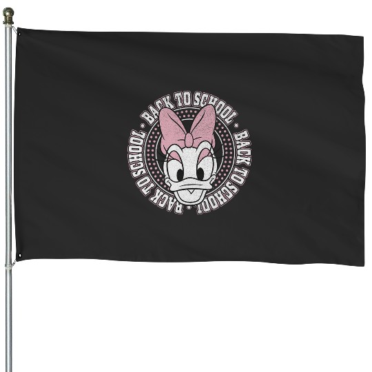 Disney Mickey And Friends Daisy Duck Back To School Logo House Flags