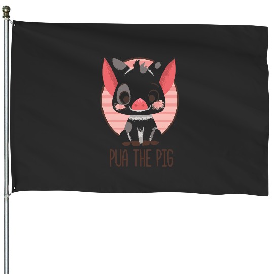 Disney Moana Pua The Pig Graphic House Flags