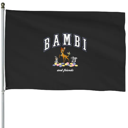 Disney Bambi And Friends Thumper Flower College Style Logo House Flags