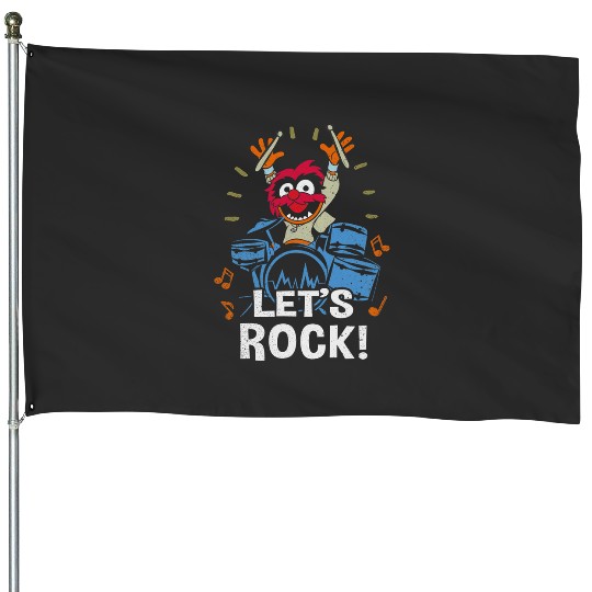Disney The Muppets  Animal Let's Rock Drum Set House Flags