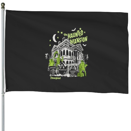 Disneyland the Haunted Mansion House Flags