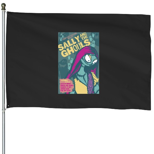 Disney The Nightmare Before Christmas Sally And The Ghouls House Flags