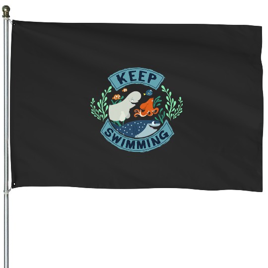 Disney Pixar Finding Dory Hank & Destiny Keep Swimming House Flags