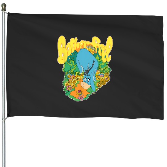 Disney Winnie the Pooh Eeyore Bother Free Sixties Retro House Flags