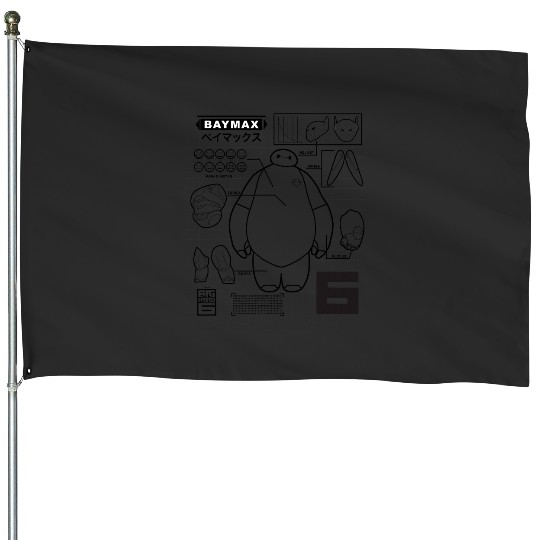 Disney Big Hero 6 Baymax Upgrades Kanji Schematics House Flags
