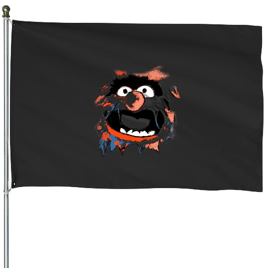 Disney The Muppets Animal  Burst Through Big Face House Flags