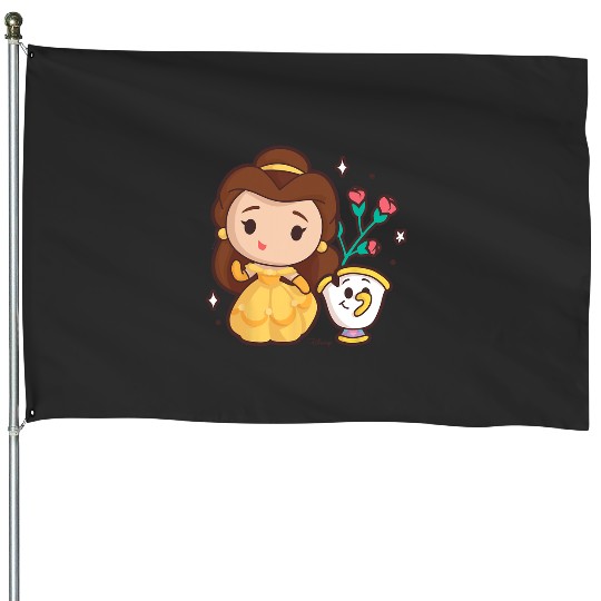 Disney Princess - Belle and Chip Teacup House Flags