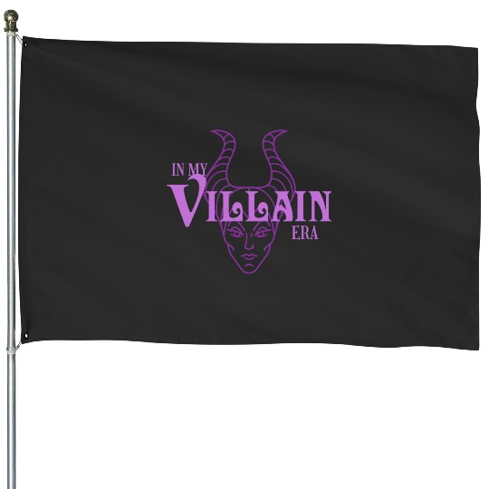 Disney Villains In My Villain Era Maleficent Text Logo House Flags