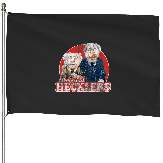 Disney The Muppets The Original Hecklers Distressed Poster House Flags