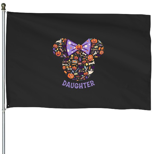 Disney Minnie Mouse Icon Halloween Daughter House Flags